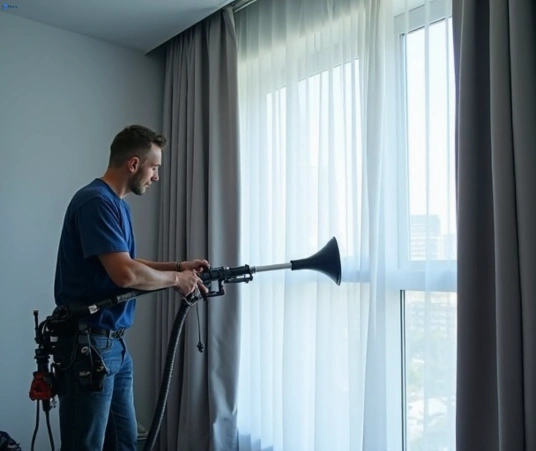 Professional curtain stain removal process equipment Matty Curtain Cleaning heckenberg-nsw